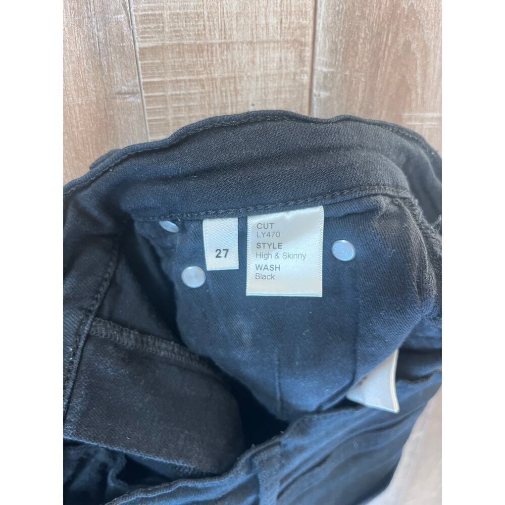 Reformation High and Skinny Black Jeans Size 27 - Picture 3 of 5
